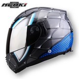 Nenki Full Face Helmet Men Womne Street Scooter Motorbike Riding Racing Dual Visor Sun Shield Lens